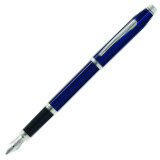 Cross Century II Fountain Pen - Translucent Blue Lacquer Chrome Trim